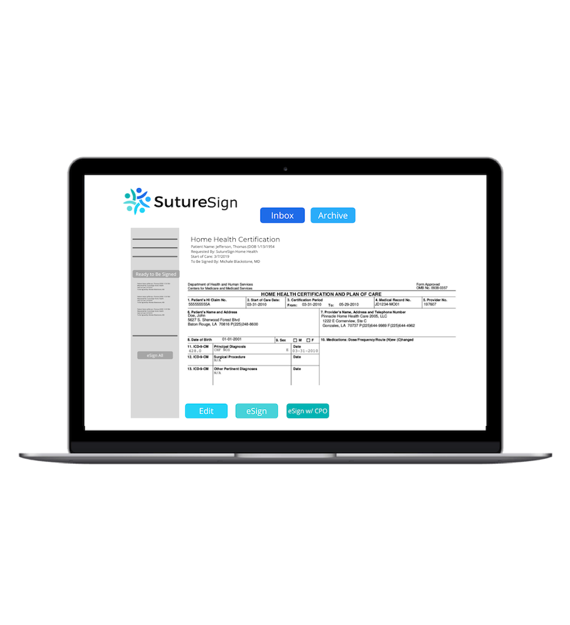 SutureSign Desktop esigning